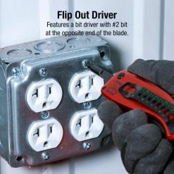 Flash Sale 😉 4 in. Electricians Folding Pocket Knife with Bit Tip Holder by SUNEX TOOLS 👍 -Sunex Tools Sales sunex tools pocket knives knwireb 1f 1000