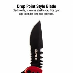 Wholesale 😀 4 in. Electricians Folding Pocket Knife with #2 Philips Screwdriver by SUNEX TOOLS 🛒 -Sunex Tools Sales sunex tools pocket knives knwirep c3 1000