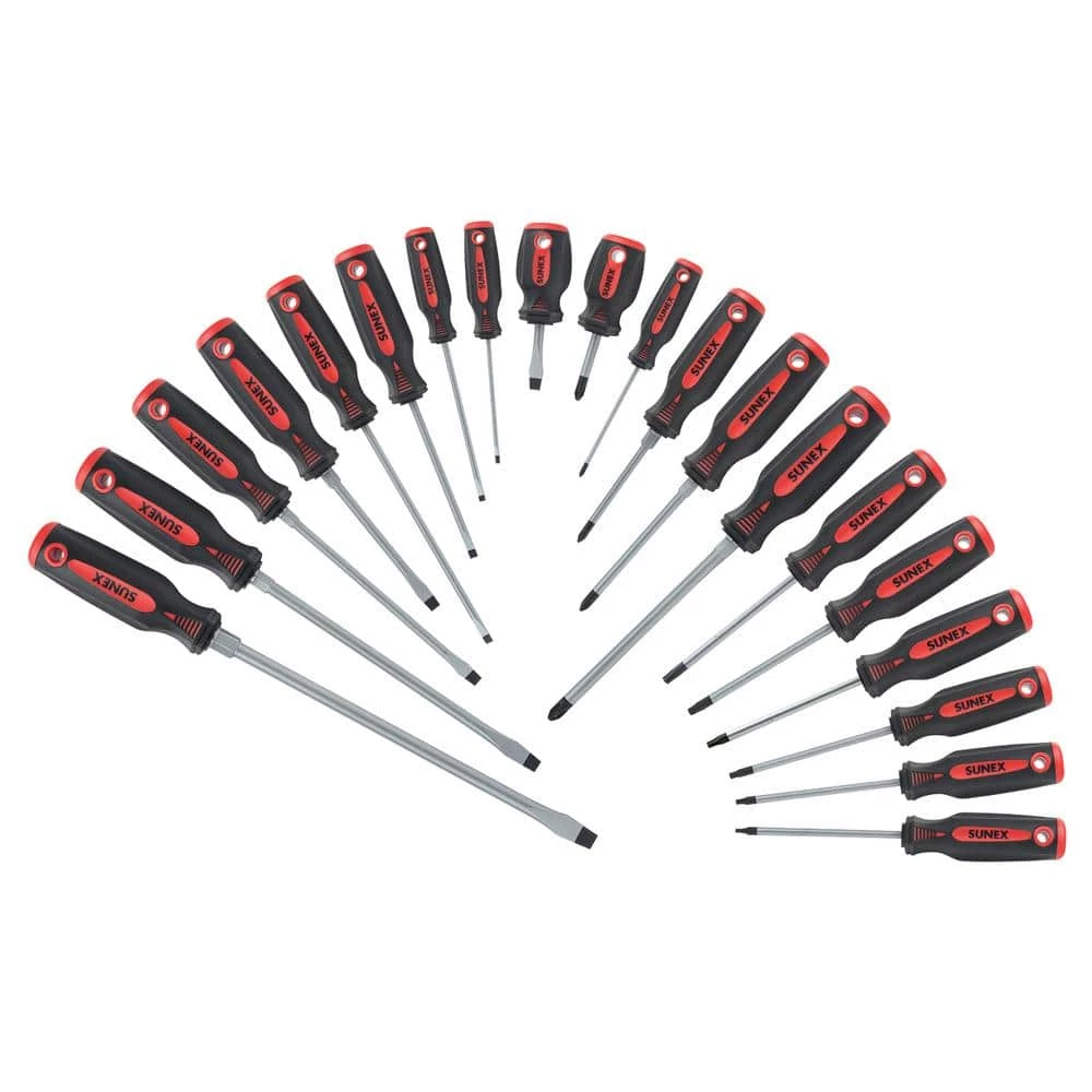 Deals ✔️ Combination Screwdriver Set (20-Piece) by SUNEX TOOLS 👏 3 Deals ✔️ Combination Screwdriver Set (20-Piece) by SUNEX TOOLS 👏
