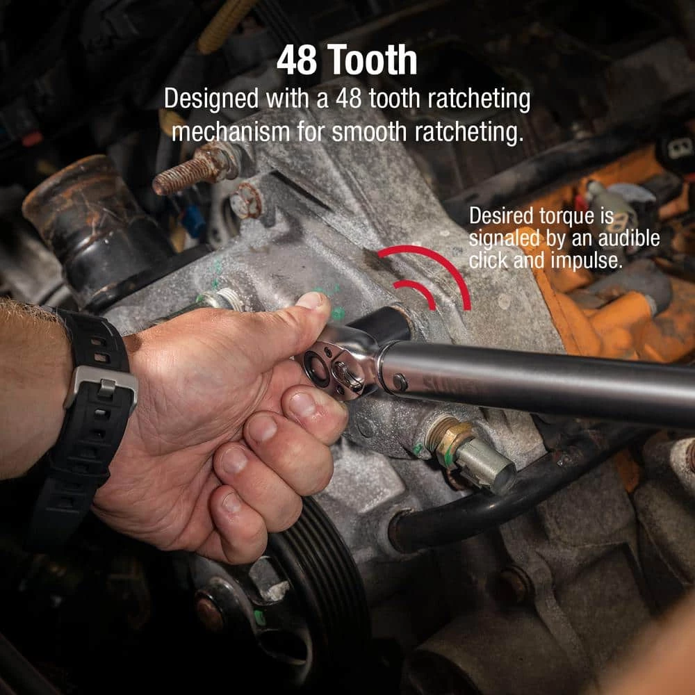 Best Pirce 💯 3/8 in. Drive 5 ft./lbs. to 80 ft./lbs. Indexing Torque 🔧 Wrench by SUNEX TOOLS 🤩 6 Best Pirce 💯 3/8 in. Drive 5 ft./lbs. to 80 ft./lbs. Indexing Torque 🔧 Wrench by SUNEX TOOLS 🤩 - Image 4